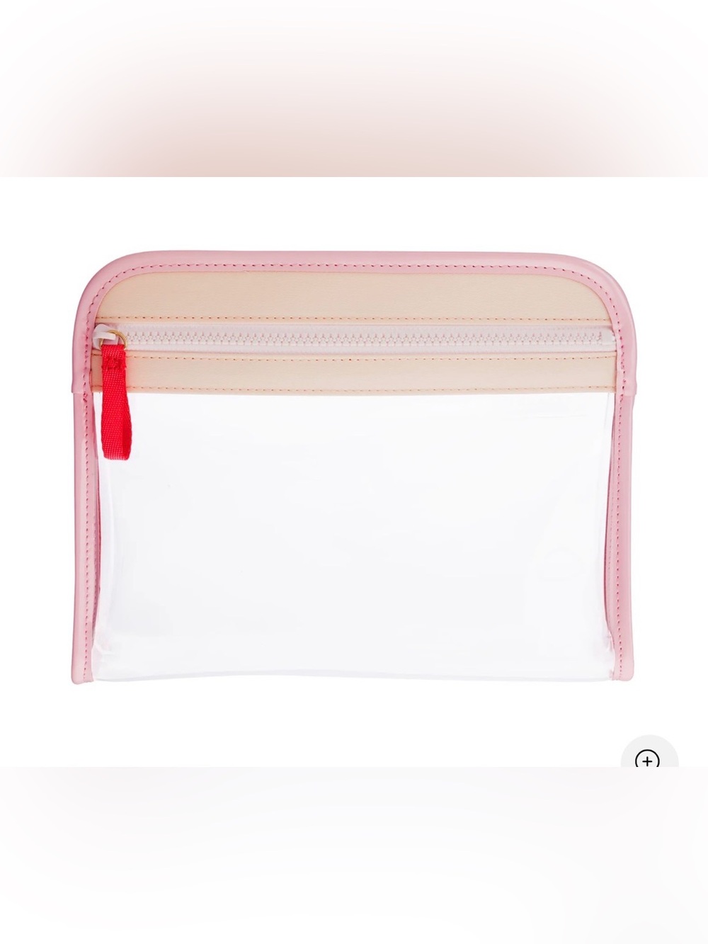 Truffle clarity pouch petal pink size medium